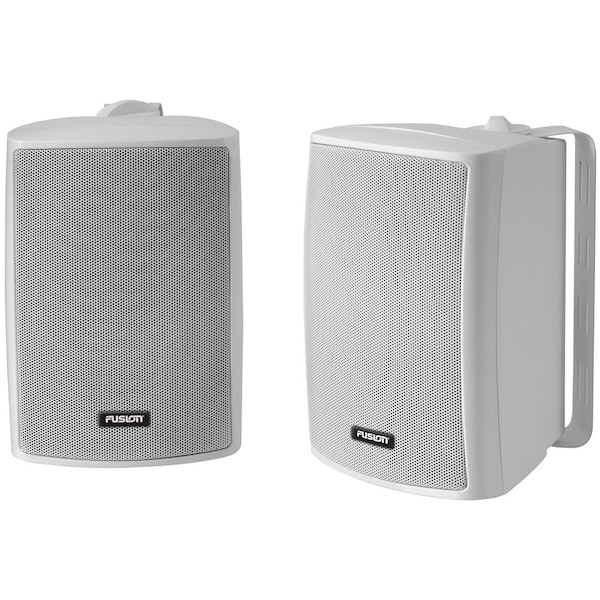 4" Compact Marine Box Speakers - (Pair) White